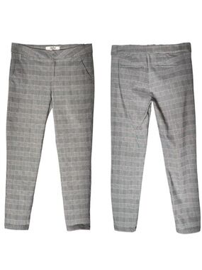 BeBop Women’s Plaid Straight Leg Ankle Pants, Size 9